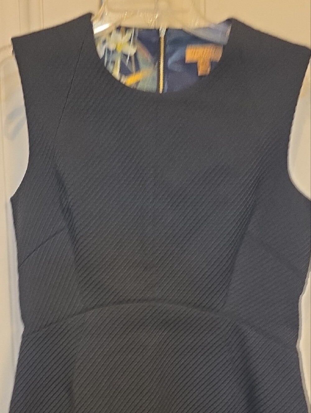Ted Baker Textured Sleeveless Midi Dress - Picture 4 of 5
